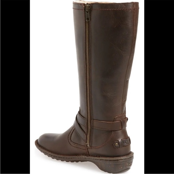 UGG Rosen Tall Leather Boots with Wool Lining - Size 7 NWOT - Picture 2 of 5